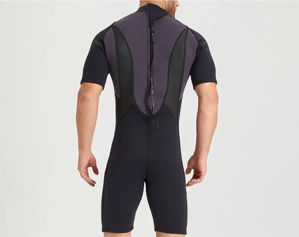 Heren Shorty Wetsuit 3 mm – Neopreen Duikpak met Rits, Flexibel en Isolerend