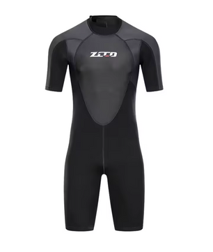 Heren Shorty Wetsuit 3 mm – Neopreen Duikpak met Rits, Flexibel en Isolerend