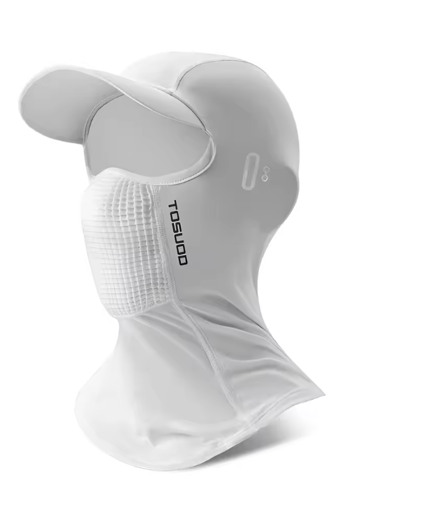 Zomer UV-Beschermend Gezichtsmasker van Ice Silk – Ademend, Sneldrogend en Geschikt voor Brilgebruik