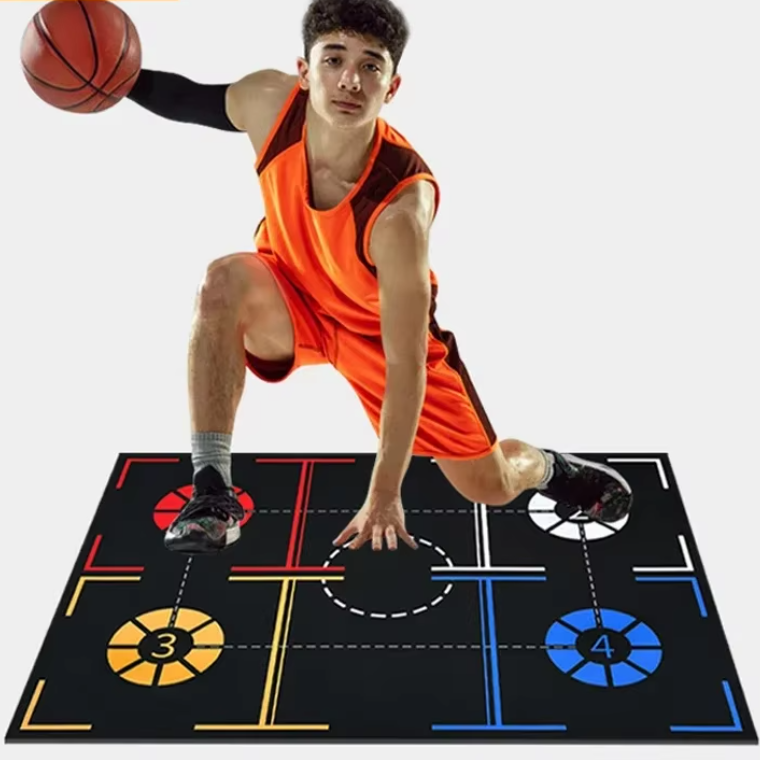 Basketbal Trainingsmat – Anti-Slip en Geluidsdempend voor Indoor Dribbeltraining