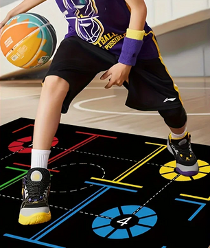 Basketbal Trainingsmat – Anti-Slip en Geluidsdempend voor Indoor Dribbeltraining