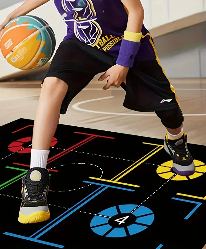 Basketbal Trainingsmat – Anti-Slip en Geluidsdempend voor Indoor Dribbeltraining
