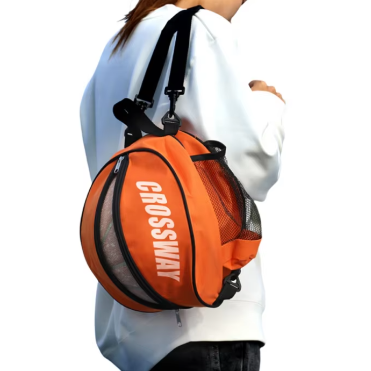 Basketbal Tas met Schouderband – Sporttas met Mesh Vakken voor Ballen
