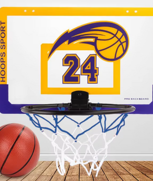 Kinder Basketbal Set voor Binnen – Muur Basket met Beugel Zonder Boren