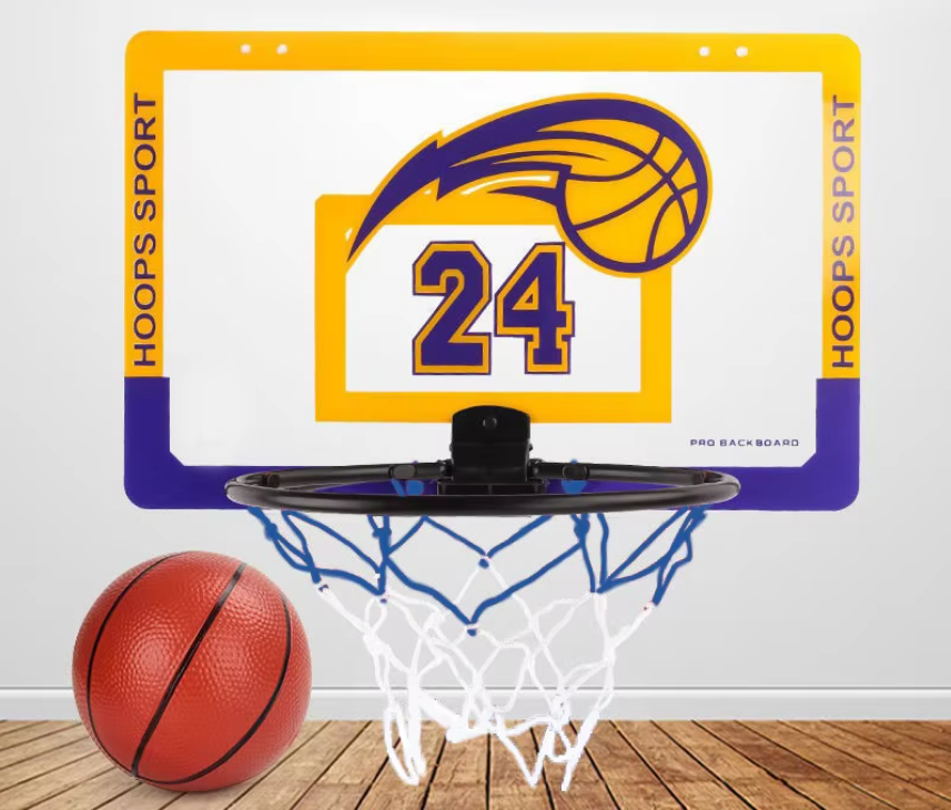 Kinder Basketbal Set voor Binnen – Muur Basket met Beugel Zonder Boren