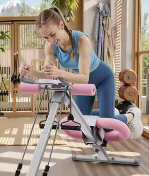 Ab Trainer Machine – Verstelbare Buikspiertrainer met LCD Display & Opvouwbaar Design