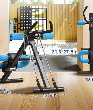 Ab Trainer Machine – Verstelbare Buikspiertrainer met LCD Display & Opvouwbaar Design