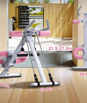 Ab Trainer Machine – Verstelbare Buikspiertrainer met LCD Display & Opvouwbaar Design