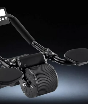 Ab Roller met Elleboogsteun – Rebound Buikspiertrainer met Teller & Anti-Slip Wielen