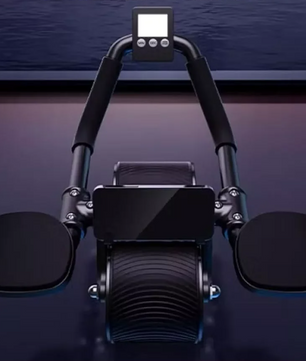 Ab Roller met Elleboogsteun – Rebound Buikspiertrainer met Teller & Anti-Slip Wielen