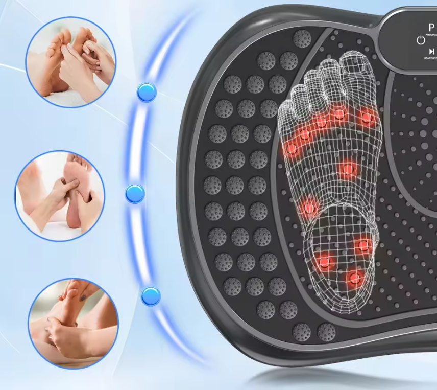 Vibratieplaat Fitness – 99 Standen Full Body Trainer met Weerstandsbanden & LED Display