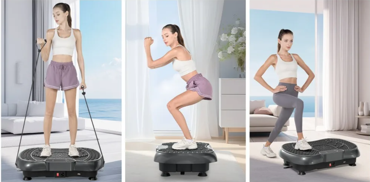 Trilplaat Fitness – 99 Niveaus Vibratie Trainer voor Thuis