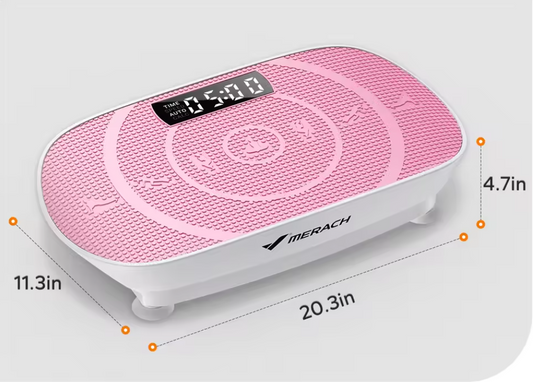 Vibratieplaat Fitness – Full Body Training met Weerstandsbanden & LED Display