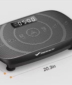 Vibratieplaat Fitness – Full Body Training met Weerstandsbanden & LED Display