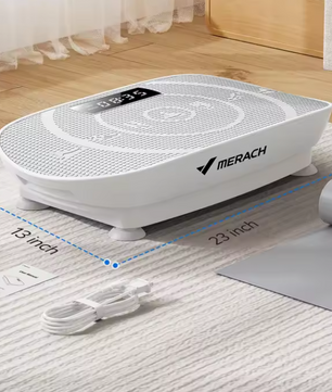 Vibratieplaat Fitness – Full Body Training met Weerstandsbanden & LED Display