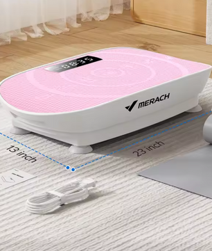 Vibratieplaat Fitness – Full Body Training met Weerstandsbanden & LED Display