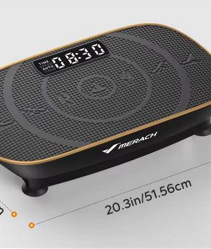 Vibratieplaat Fitness – Full Body Training met Weerstandsbanden & LED Display
