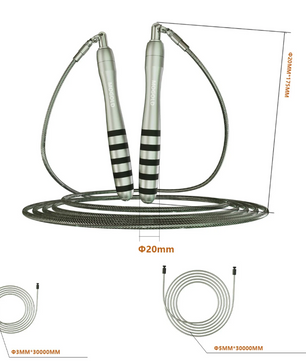 Speed Jump Rope – Crossfit Springtouw met Stalen Kabel & Dubbele Laggers