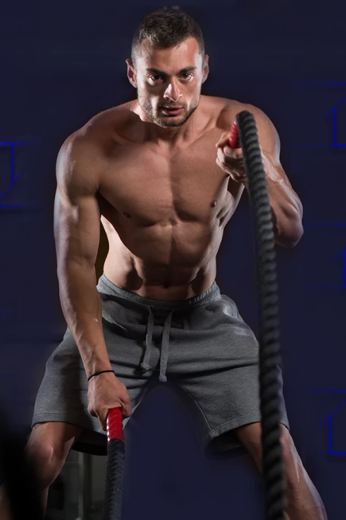 Battle Rope 9 m – Fitness Touw 38 mm voor Crossfit en Krachttraining