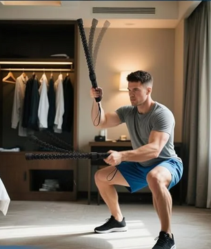 Ropeless Battle Rope – Draadloze Fitness Rope met Gewicht voor Cardio en Krachttraining