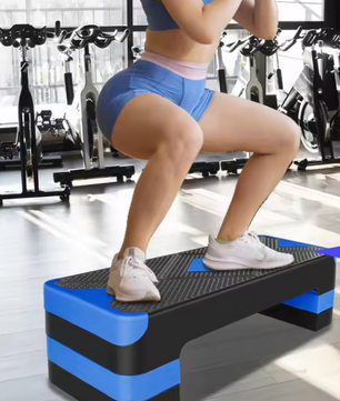 Aerobic Step Verstelbaar 68,5 cm – Antislip Fitness Stepper met 3 Hoogtes