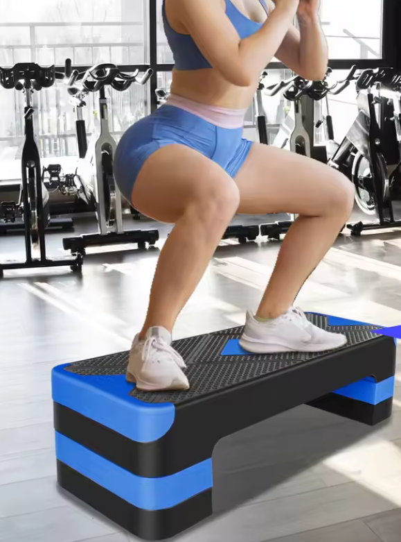 Aerobic Step Verstelbaar 68,5 cm – Antislip Fitness Stepper met 3 Hoogtes