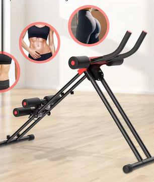 Buikspiertrainer Opvouwbaar en Verstelbaar – Core Trainer met Kniebescherming voor Thuis Fitness