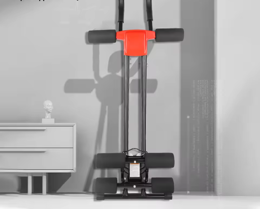 Buikspiertrainer Opvouwbaar en Verstelbaar – Core Trainer met Kniebescherming voor Thuis Fitness