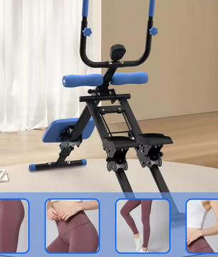 2-in-1 Trapstepper en Buiktrainer – Opvouwbaar Fitnessapparaat voor Volledige Lichaamstraining