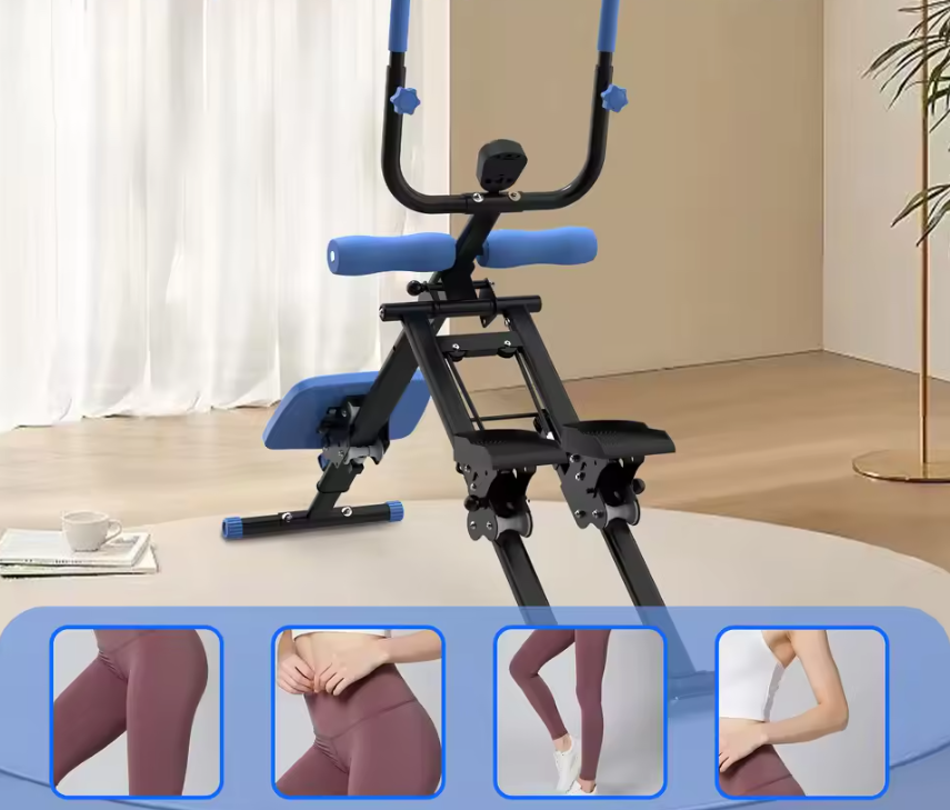 2-in-1 Trapstepper en Buiktrainer – Opvouwbaar Fitnessapparaat voor Volledige Lichaamstraining