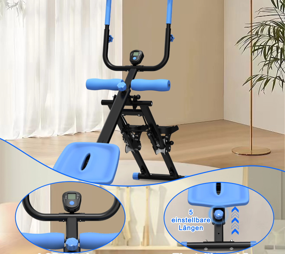 2-in-1 Trapstepper en Buiktrainer – Opvouwbaar Fitnessapparaat voor Volledige Lichaamstraining