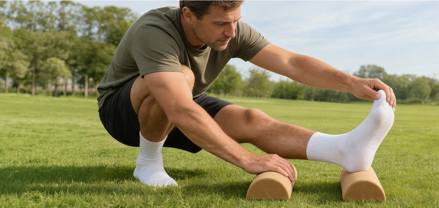 Kurk Balance Board – Voettrainer met Massagebal en Weerstandsbanden