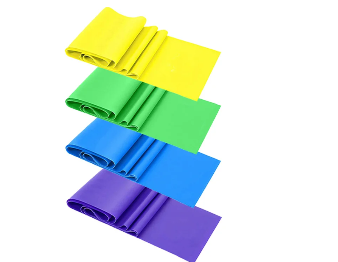 Weerstandsbanden Set – 4 Niveaus Elastische Fitness Band voor Training en Revalidatie