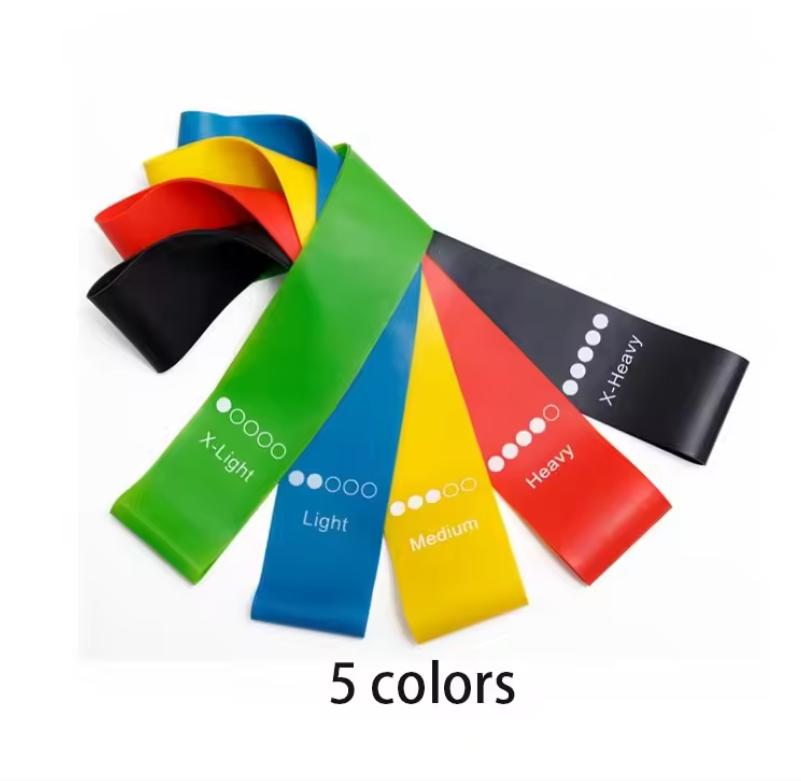 Weerstandsbanden Set – 5 Niveaus Elastische Fitness Lussen voor Krachttraining