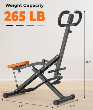 Squat Machine – Opvouwbare Fitness Trainer met Weerstandsbanden en LCD Display