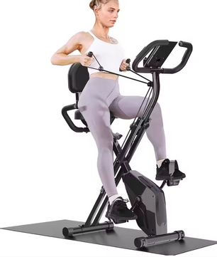 Opvouwbare Hometrainer – 8 Weerstanden met LCD Display en Hartslagsensoren