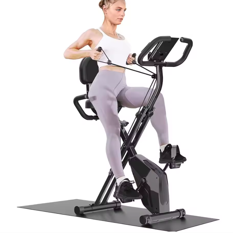 Opvouwbare Hometrainer – 8 Weerstanden met LCD Display en Hartslagsensoren