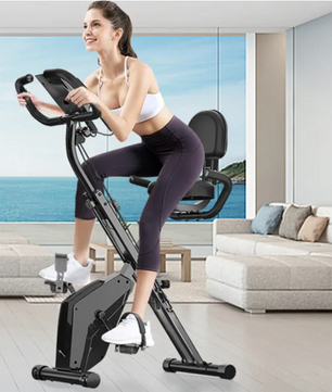 Opvouwbare Hometrainer – 8 Weerstanden met LCD Display en Hartslagsensoren