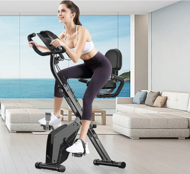 Opvouwbare Hometrainer – 8 Weerstanden met LCD Display en Hartslagsensoren