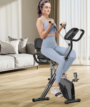 Opvouwbare Hometrainer – 8 Weerstanden met LCD Display en Hartslagsensoren