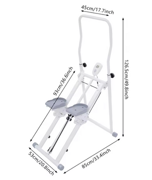 Opvouwbare Trapstepper – Verstelbare Cardio Stepper met LCD Display voor Thuisfitness