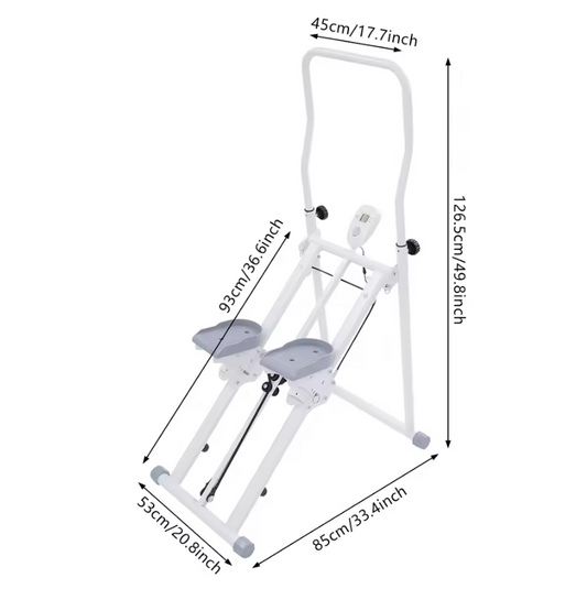 Opvouwbare Trapstepper – Verstelbare Cardio Stepper met LCD Display voor Thuisfitness