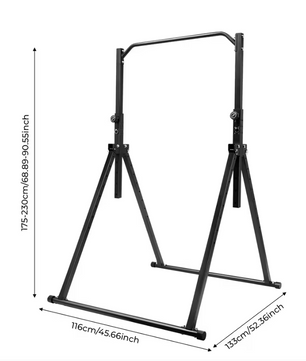 Driehoekig Optrekstation – Verstelbare Pull-Up Bar van Koolstofstaal voor Thuisfitness