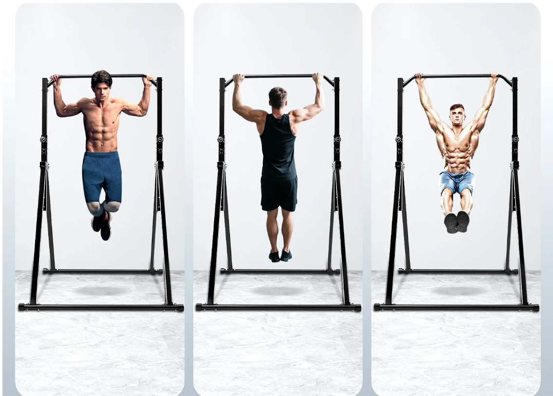 Driehoekig Optrekstation – Verstelbare Pull-Up Bar van Koolstofstaal voor Thuisfitness