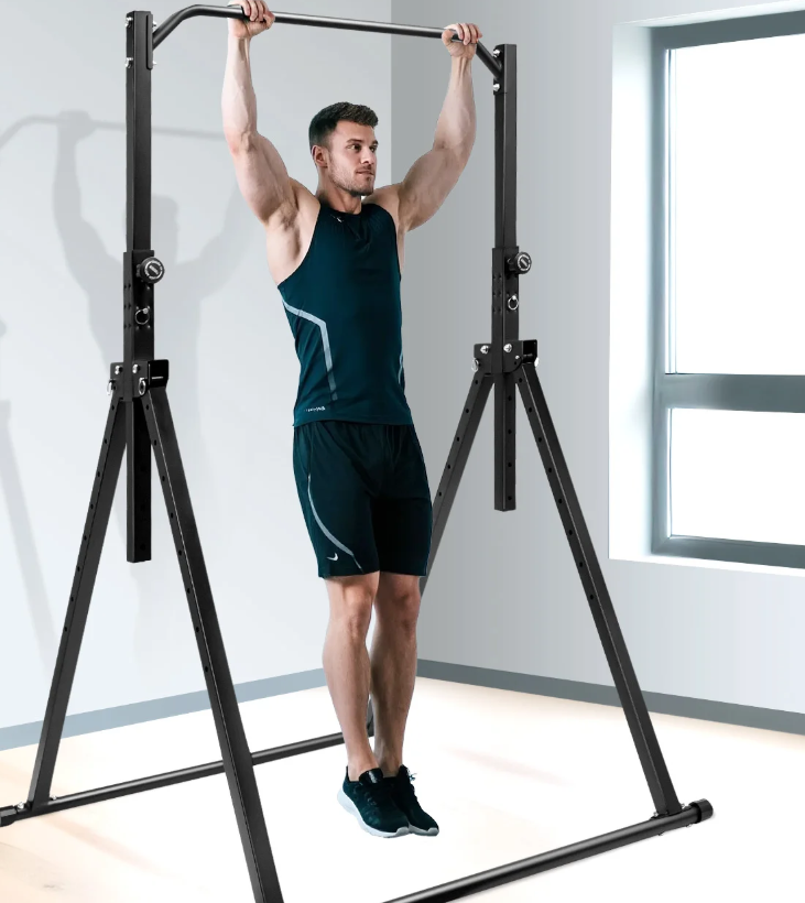 Driehoekig Optrekstation – Verstelbare Pull-Up Bar van Koolstofstaal voor Thuisfitness