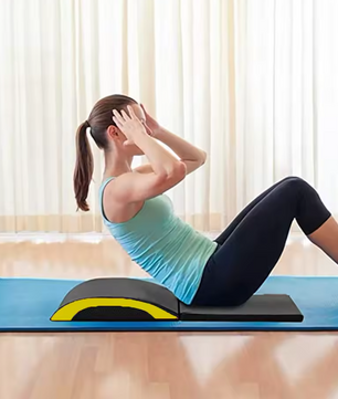 Ergonomische Ab Trainer Mat – Opvouwbare Buikspiermat met Rug- en Staartbeenondersteuning