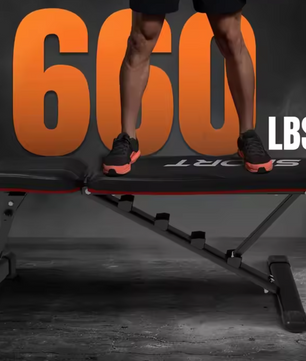 Opvouwbare Halterbank – Verstelbare Fitnessbank met 5 Standen voor Full Body Training