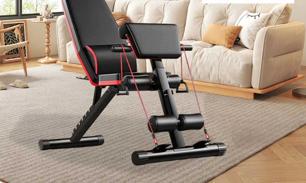 Opvouwbare Halterbank 6-in-1 – Multifunctionele Fitnessbank voor Full Body Training