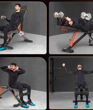 Verstelbare Halterbank met Weerstandsbanden – Full Body Training