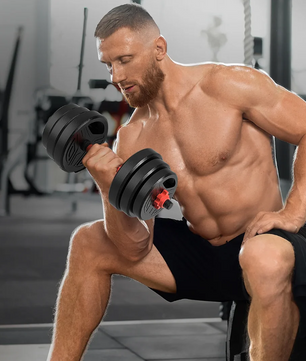 3-in-1 Dumbbell & Barbell Set 20kg – Verstelbare Gewichten Thuis Fitness